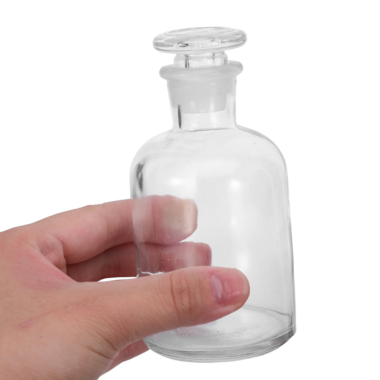 

1Pcs Reagent Bottle Frosted Glass Stopper High Light Transmittance Sample Use Glass Reagent Bottle