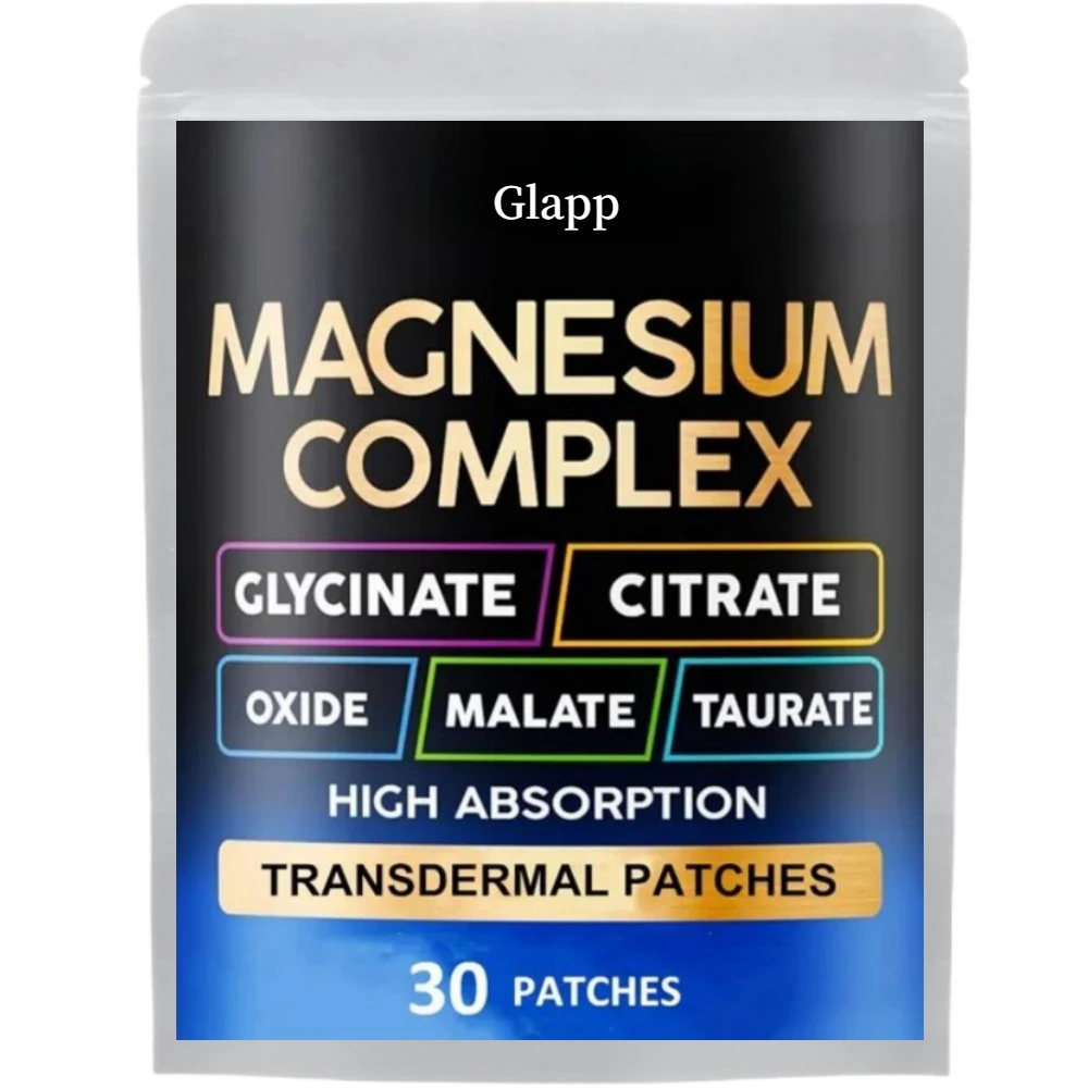 30 Patches Magnesium 5 in 1 Complex Transdermal Patches Stress, Muscle & Heart Support