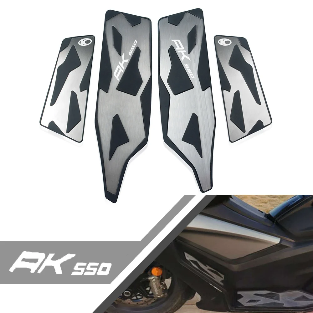 

Motorcycle accessories for KYMCO AK550 AK 550 ak550 2017-2019 Pedal Front and Rear Footrest Footboard Step Floorboards Foot Pegs