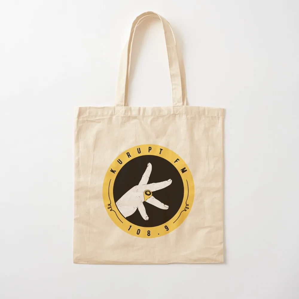 

KURUPTFM, KURUPT FM 108.9 Tote Bag shopper bag women shopper bags bag for beach Portable shopping