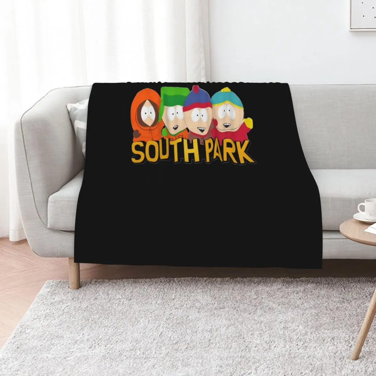 

Southpark Throw Blanket Cute Plaid Flannels Flannel Camping Blankets