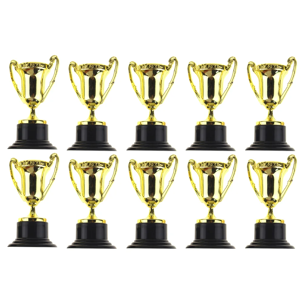 

Plastic Mini Trophy Cups Gold Award Trophies Competitions Prizes Classroom Rewards Ceremony Prize Party Favors