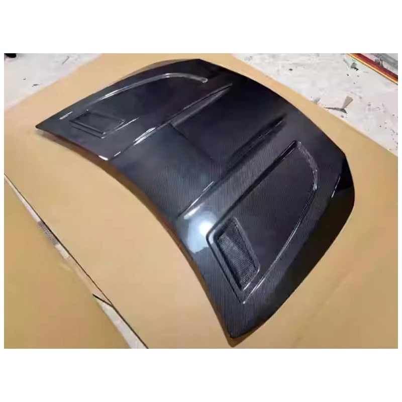 Carbon fiber Engine Cover for Mercedes-Benz A-Class A180 A200 A35 W177 W118 modified Bonnet hood scoop Car Accessories