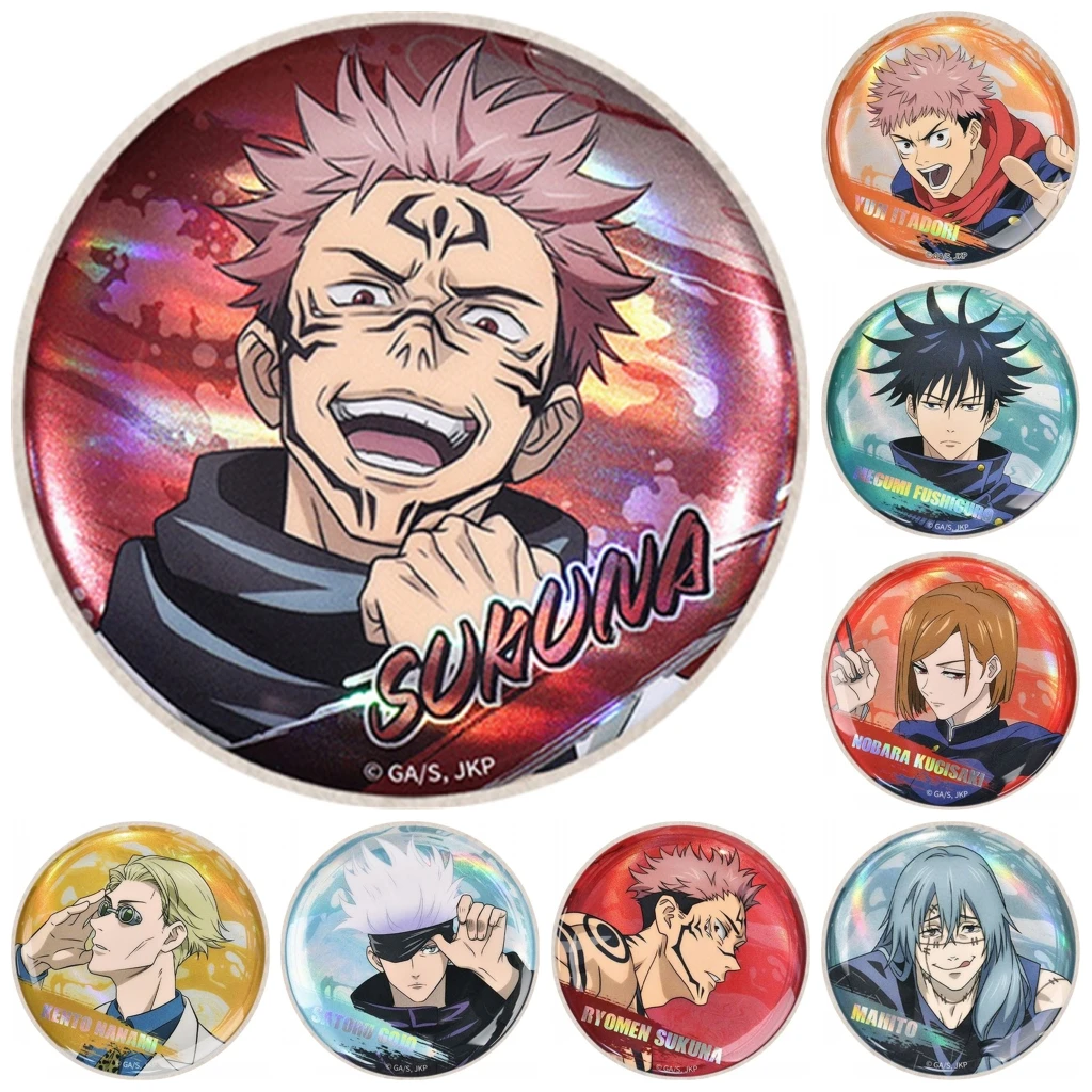 

58 мм аниме дзюдзюцу кайсен Ренже Сукуна Махито Джōgo Ханами Генто Сугуру Косплей Костюм Значок Булавка СПЭ Брошь из жести ﻿ Опора в подарок