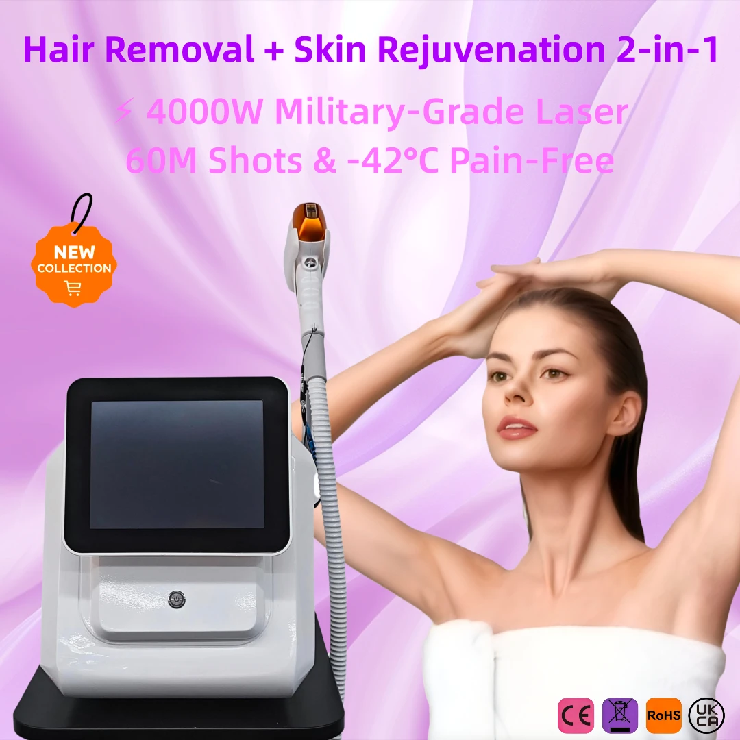 Industrial Laser Hair Removal Machine - Diode Laser Hair Removal 4 Wavelengths