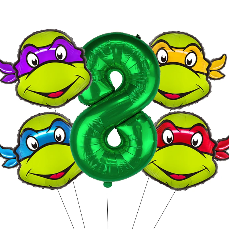 Набор-воздушных-шаров-teenage-mutant-ninja-tmnt-для-украшения-дня-рождения-детского-праздника-декора-детской-комнаты-подарок-для-детей-мультяшный-аниме-стиль