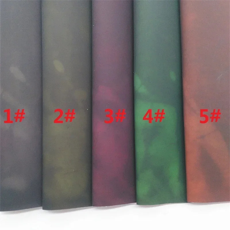 Color Changing Hot Transferring Synthetic Faux Leather with Felt Backing Vinyl Fabric For Bows Earrings DIY 21X29CM FZ242