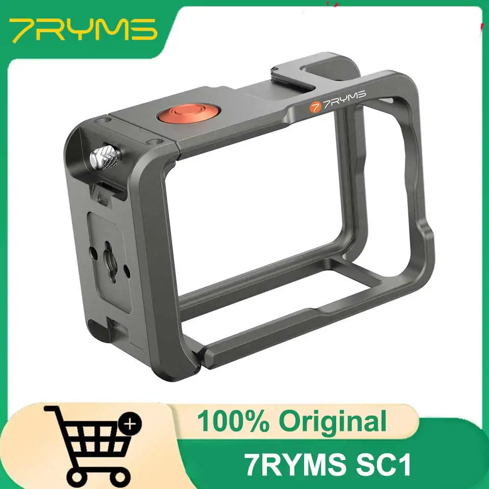 Защитная металлическая рамка для камеры 7RYMS 7RIG SC1 с несколькими монтажными отверстиями для записи видеоблогов, прямых трансляций и экшн-камер