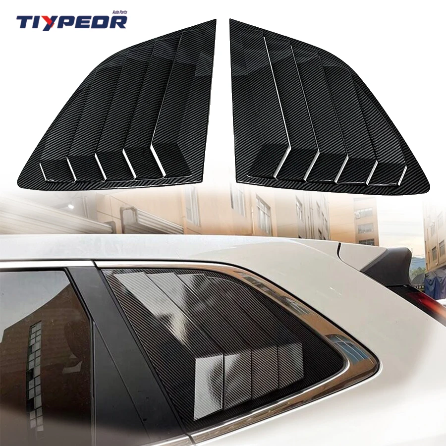 

2PCS for Honda CR-V CRV 2023 Rear Carbon Side Window Louver Shutter Cover Trim