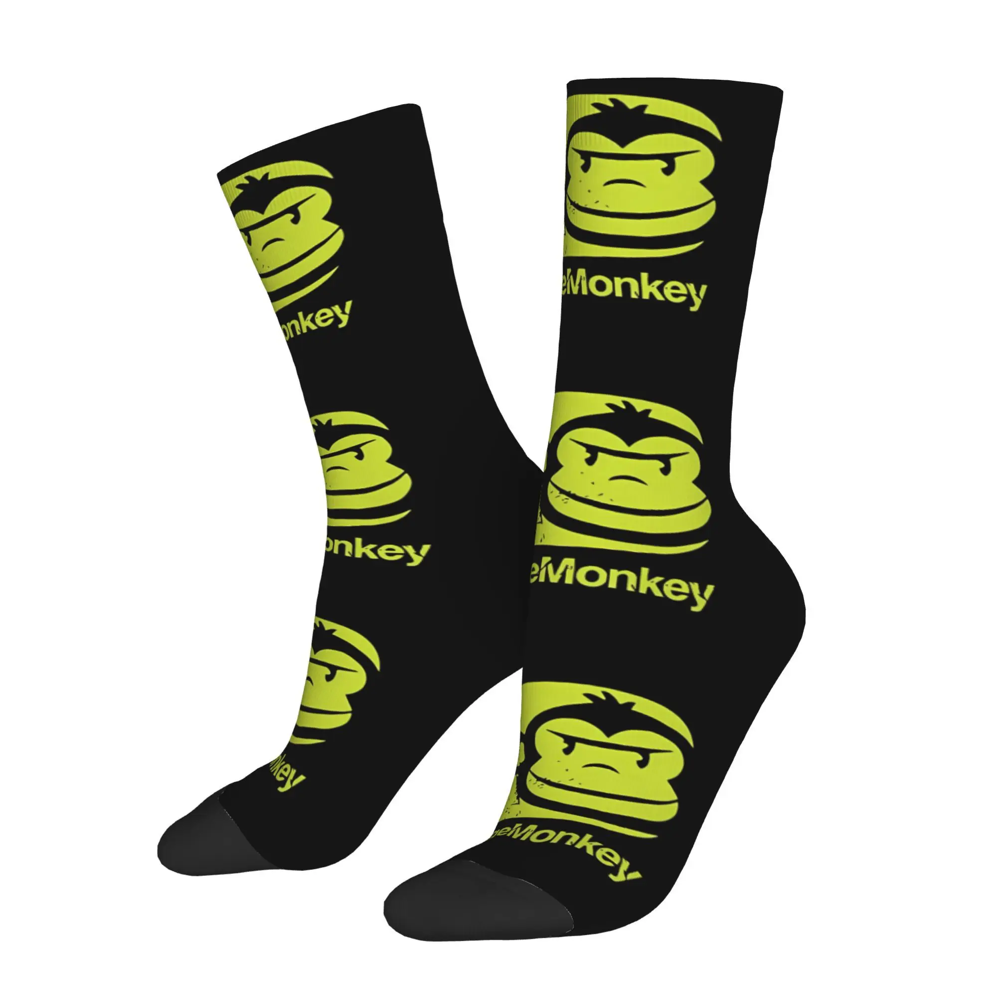 

Funny Happy Sock for Men The Forefront Of Angling Yes Harajuku Pattern Printed Crew Sock Novelty Gift