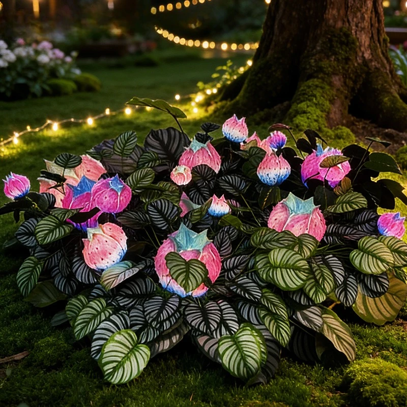 LED simulation luminous thorn flower Avatar dream landscaping lighting mysterious fantasy luminous lawn landscape light