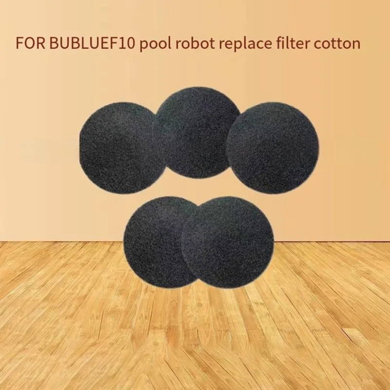 NALFI-5Pcs Sponge Filter For BUBLUE Buvortex V5 Pool Skimmer Robot