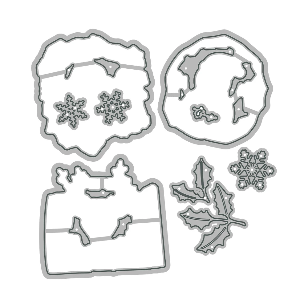 Mangocraft Kerst Santa Claus Sneeuwman Cutting Dies Clear Stempel Diy Scrapbooking Metal Dies Siliconen Stempel Voor Kaarten Albums