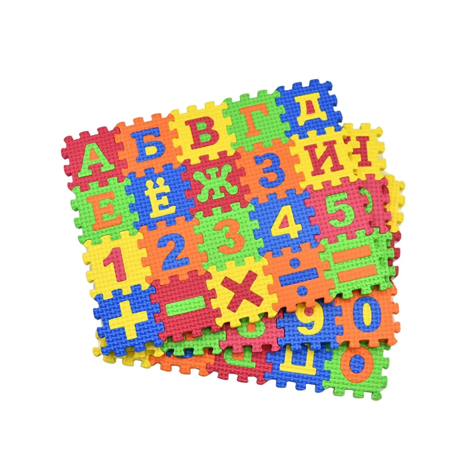 Set Van 60 Puzzel Speelmat Alfabet Nummer Vloer Mat Grijpende Zachte Tegels Voor Baby Activiteit Oefenmat Spelen