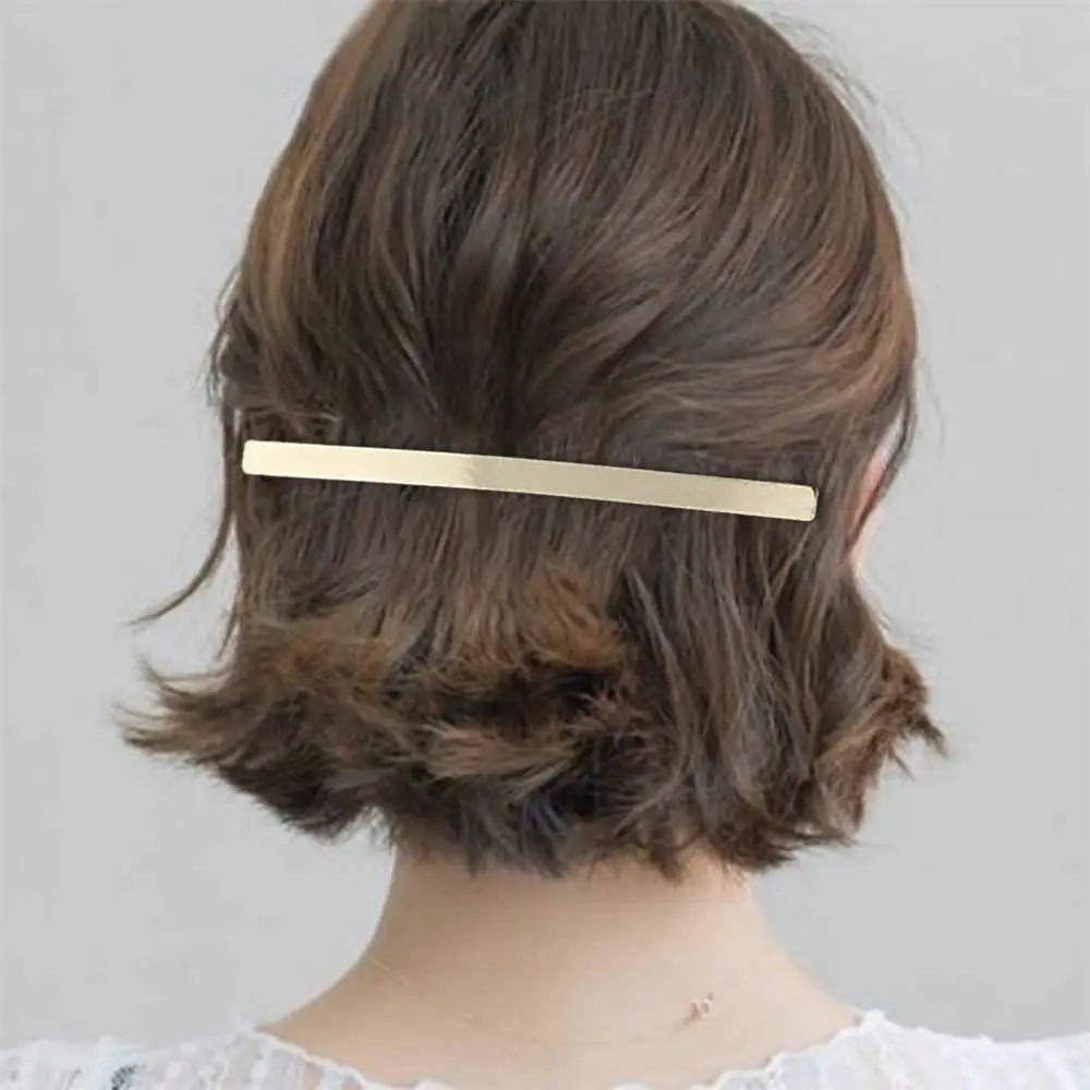 Women Hair Accessories Automatic Smooth Spring Clip Elegant French Barrette Back of the Head Simple Style Hair Clip