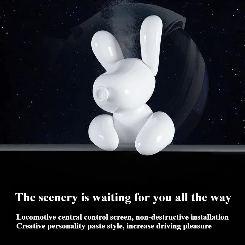 ديكور نمط السيارة لطراز تسلا Y لانش موديل 3 شاشة مركزية هايلاند جرو صغير كلب الحلي اكسسوارات السيارات الداخلية