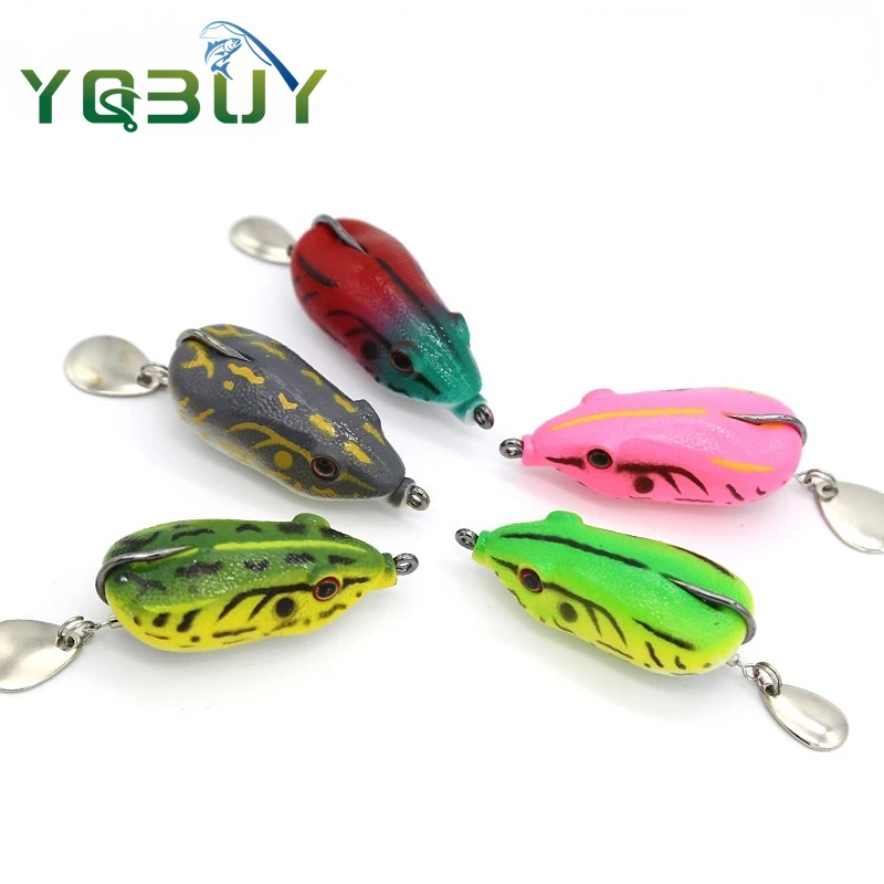 

Fishing Frog Lure 5.5cm 14g With Single Hook Soft Bait Lure Jump Frog Lure