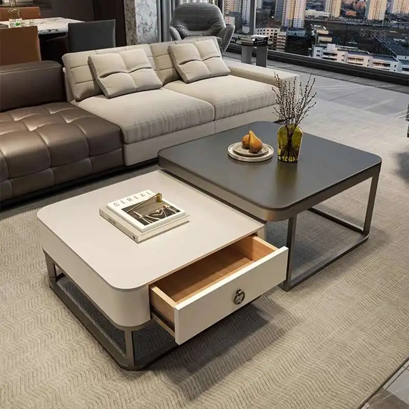 

Nordic Glamour Coffee Tables Modern Design Metal Unique Coffee Tables Marble Effect Luxury Stoliki Kawowe Home Furniture