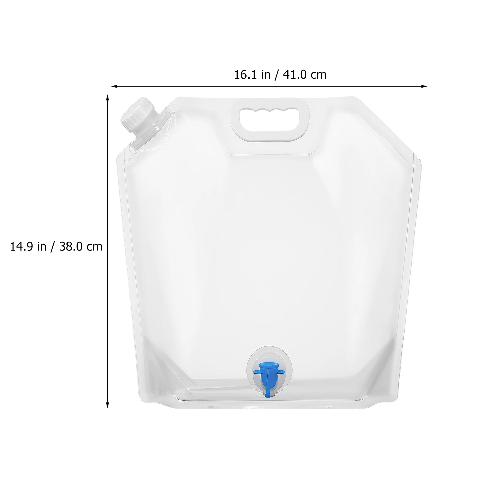 

4 pcs Collapsible Water Jug Large Capacity Portable Bag for Camping Hiking Travel Emergency Storage Juice Beverages Container