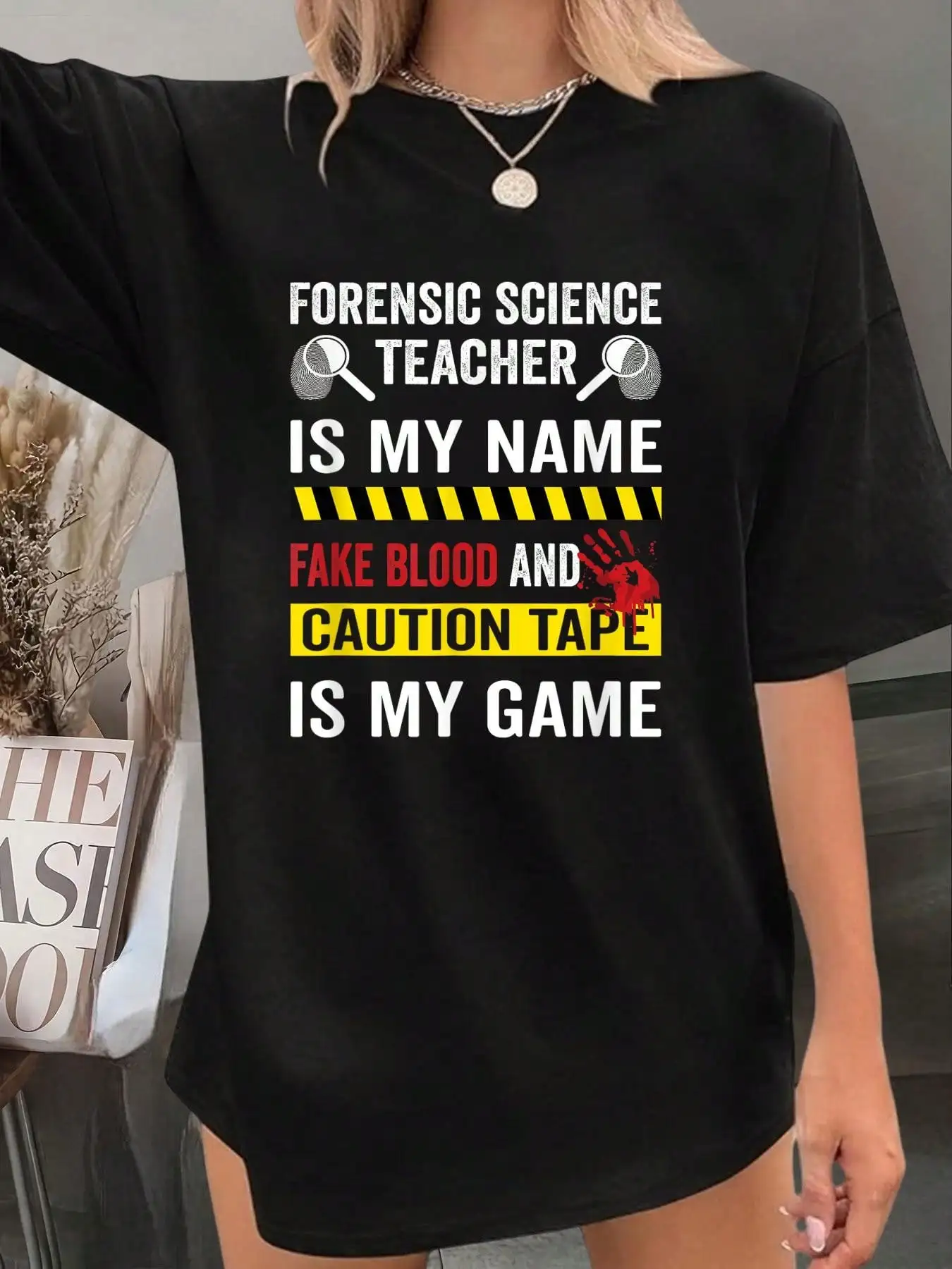 Forensic Science Teacher Men Women T-Shirt - Graphic Tees Festival Outfits For Women, Tops For Summer, Top De Mujer Women Summer Clothes