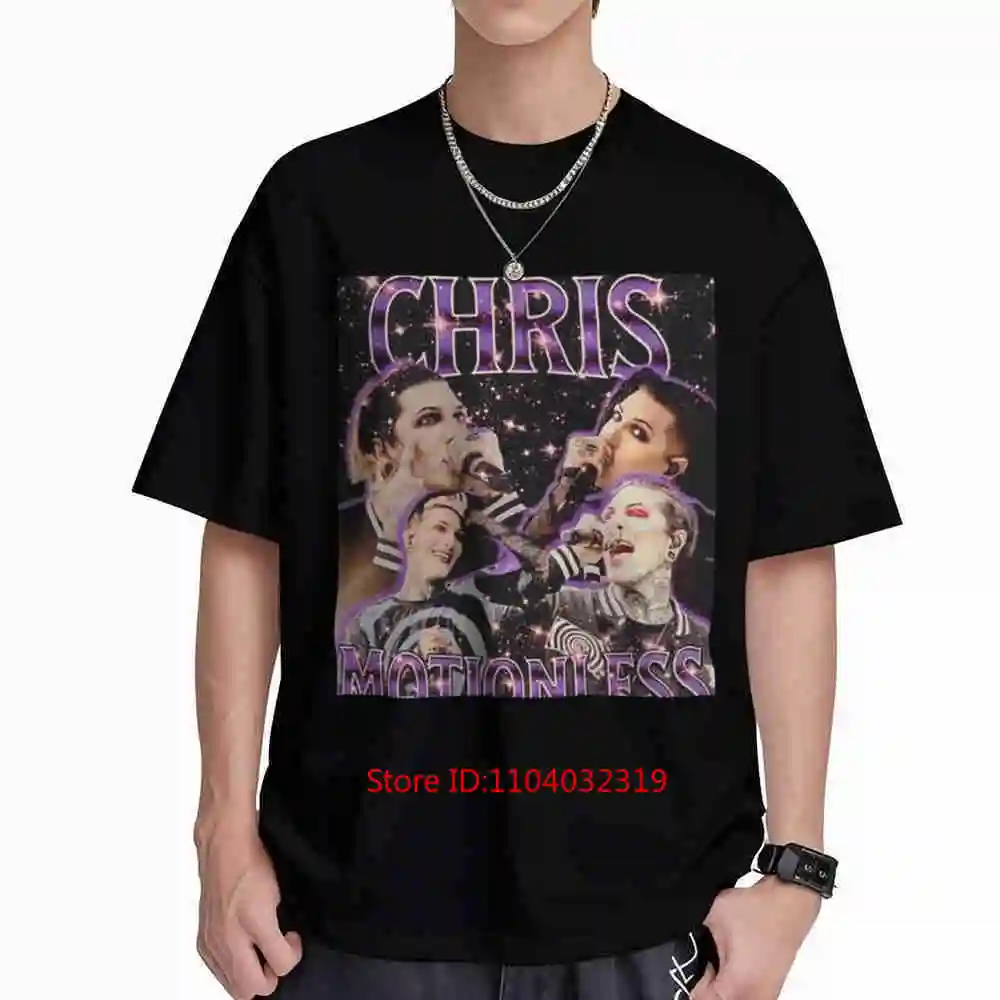 Chris Motionless Retro 90S Short Sleeve Tee 100% Cotton T-Shirt