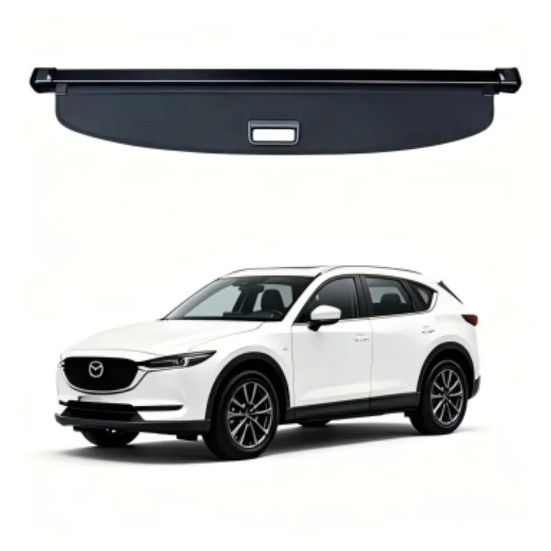 Cargo Cover Trunk Privacy Shade Rear Security Partition Anti-Theft Shield Retractable Organizer for Mazda CX-70 2024-2025