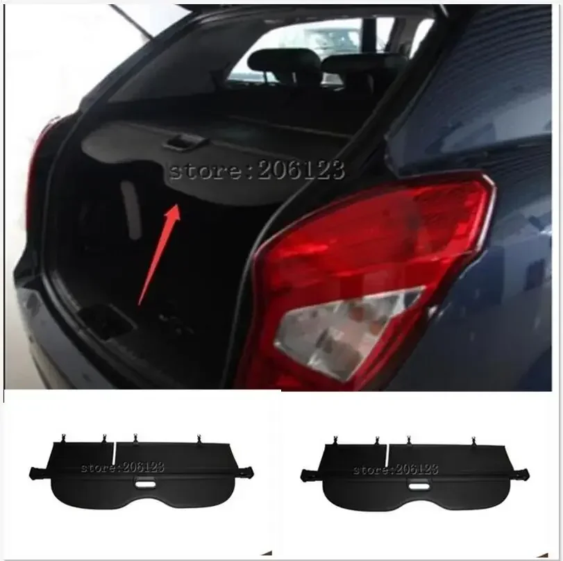 Highquality!Rear Trunk Security Shield Cargo Cover trunk shade security cover for Ssang Yong Rexton/II/W 07-10.11-14.15 Shipping