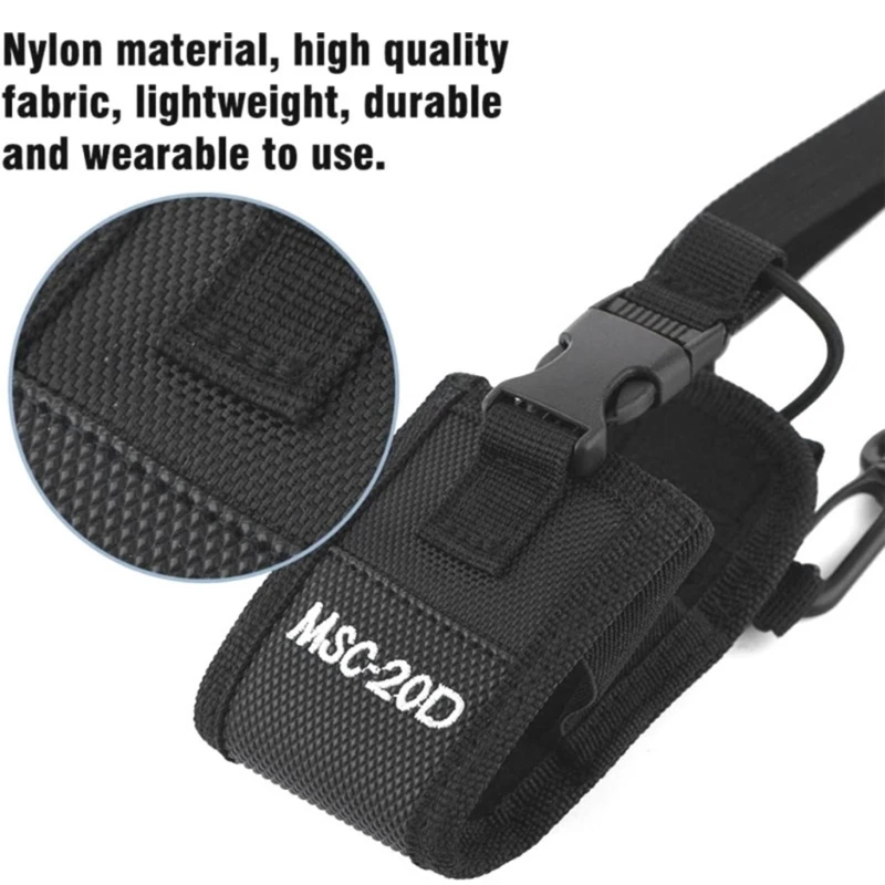 Two Way Radio Holder Holsters Nylon Belt Bag Nylon Belt Case Bag Portable Storage 25UB