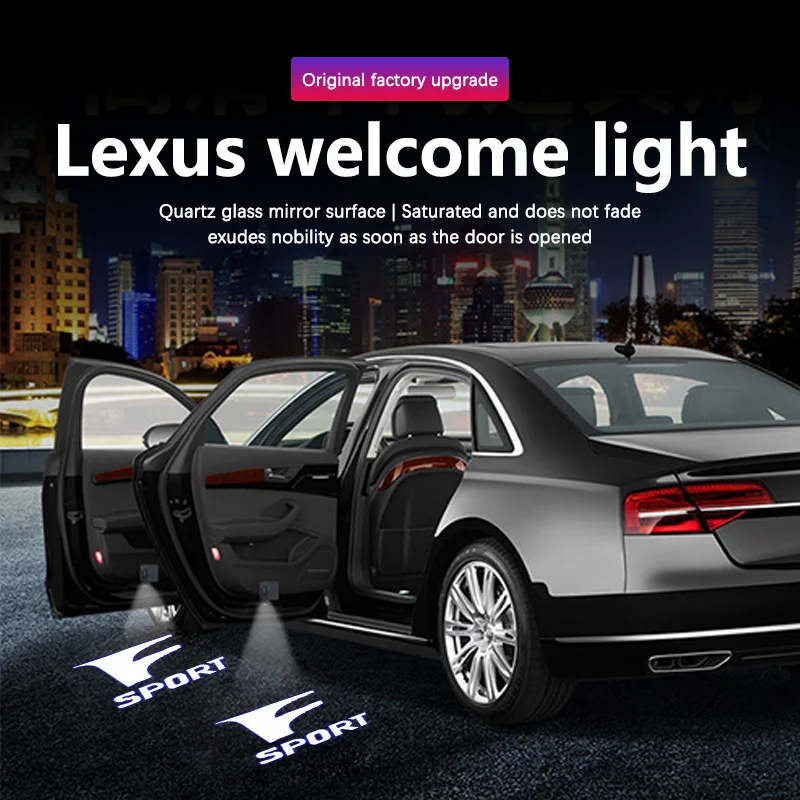 

Car Welcome Light For Lexus ES ES300 ES250 RX 270 GX LS LX IS GS RC IS F Sport Car Door Welcome Decorative Light Cars Accessorie