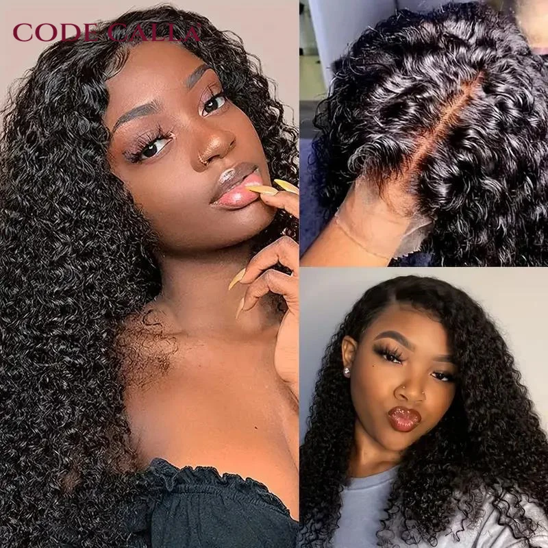 Loose Deep Wave Wig 13x4 HD Lace Frontal Wig For Women 4x4 HD Lace Front Human Hair Wigs Brazilian PrePlucked Deep Wave Wig 180%