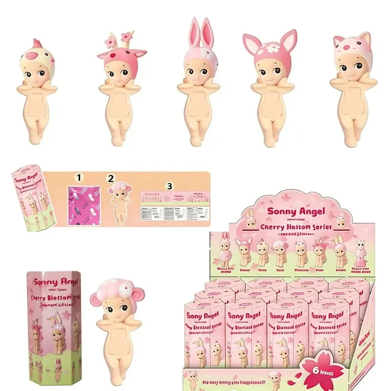 1-12 Stück Kirschblüten-Serie Hippers Blindbox Mini-Figur Sammlerstück Handydekoration Tischdekoration Weihnachtsgeschenk Mystery Box – Detail 6