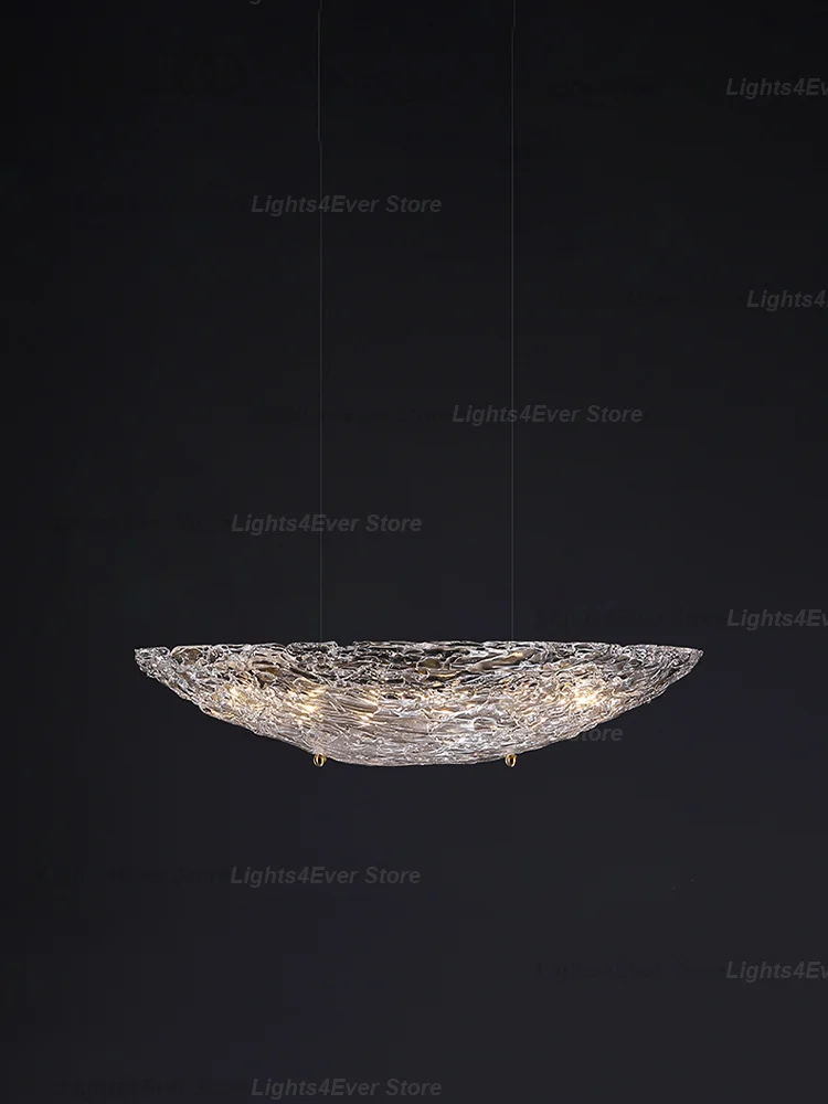 

Nordic Modern Texture Glass 0927 Ceiling Pendant Lights Elegant Home-applicant LED E14 Dimmable Lamps For Dining Room