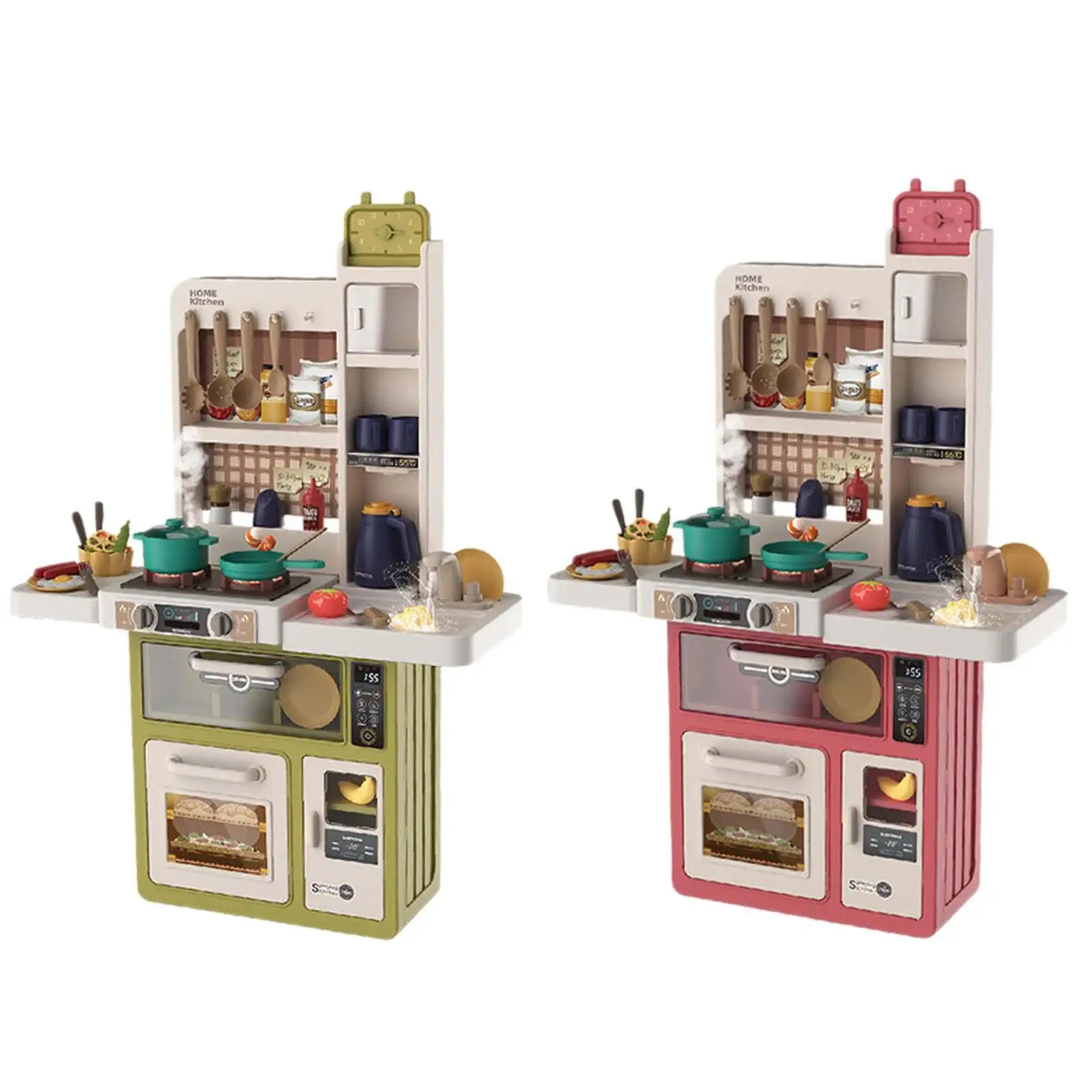 

Pretend Play Kitchen Multifunctional Educational Kids Toy for Aged 3+ Kids