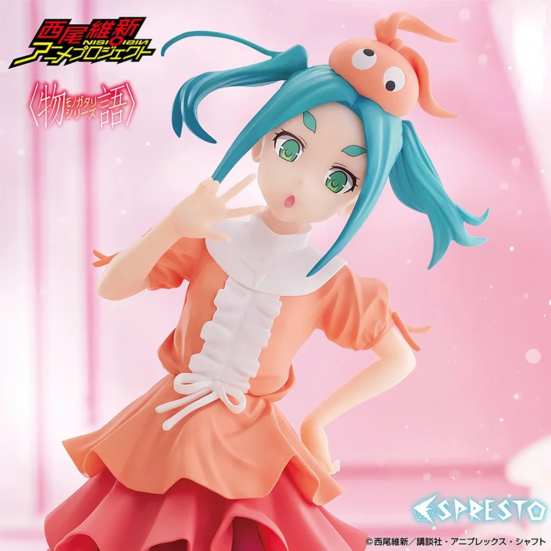 Oryginalna figurka anime Banpresto Tsukimonogatari ESPRESTO Sweet Bloom Ononoki Yotsugi, model dekoracyjny, zabawka, 23 cm, dostępna od ręki.