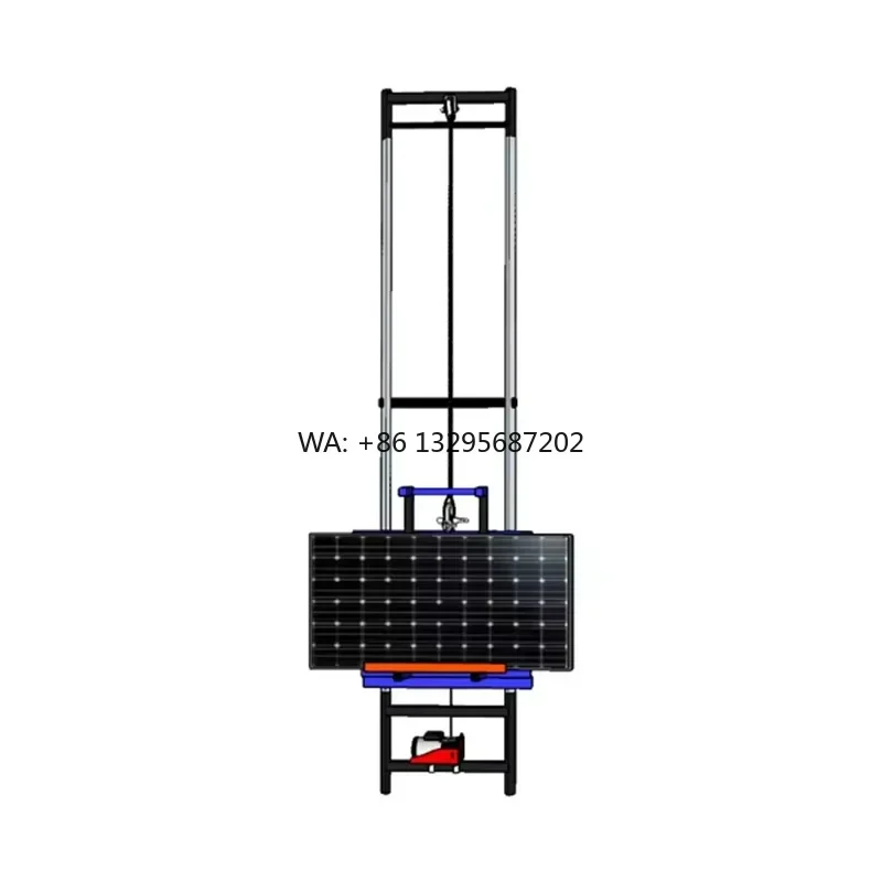 

Factory Crane Solar Panels Ladder Lift Mini Electric Solar Panel Hoist Lifter Length 4-20m