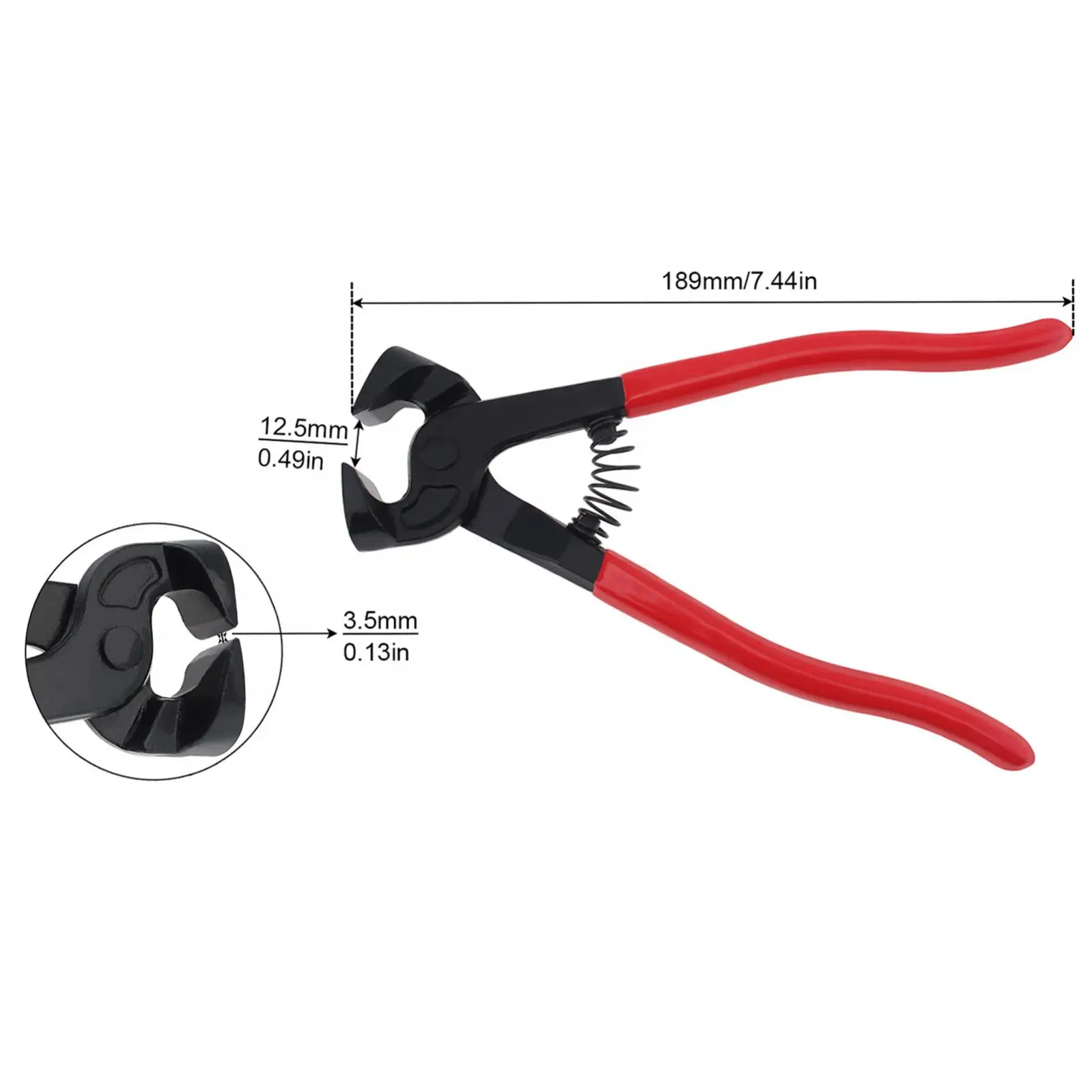 Heavy Duty Soft Grip Flat Nose Pliers Precision Nail Puller Tool End-Nippers for Glass / Tile Nipper Cutting Tools