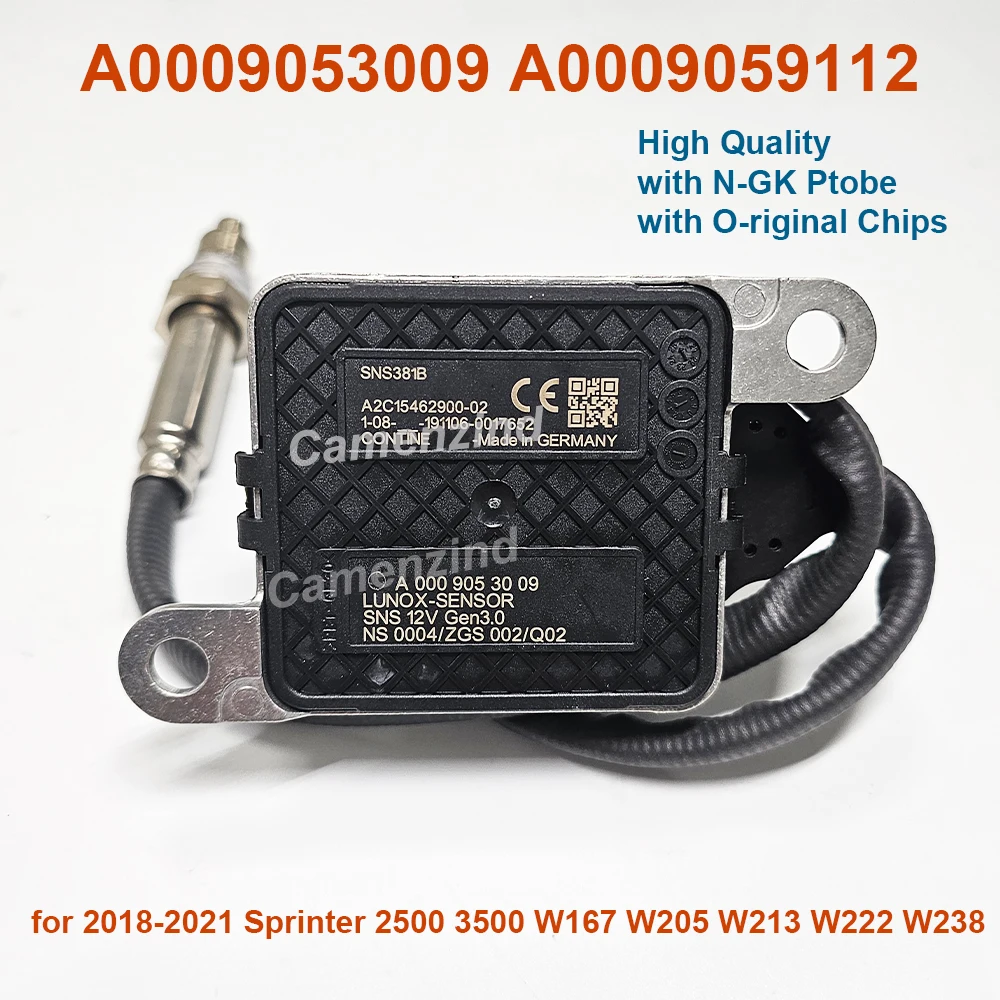 

New Rear Nox Sensor A0009053009 A0009059112 for 2018-2021 Mercedes-Benz Sprinter 2500 3500 W167 W205 W213 W222 W238 0009053009