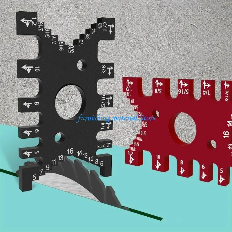 

Y5GD Dovetail Jig Caliper Machine Tool Aluminum Woodworking Tenon Caliper Table Machine Gaps Gauges Precisions