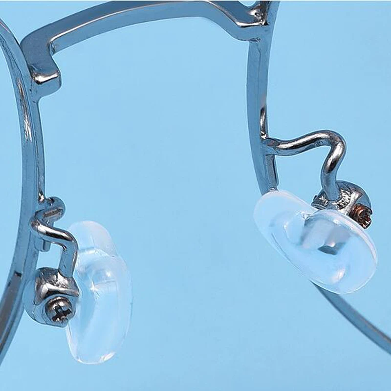 1 Paar transparente Liebes herz Tasche Silikon weiche Nasen pads auf Brille Komfort Anti-Rutsch-Luft kompression Nasen polster für Brillen – Detail 7