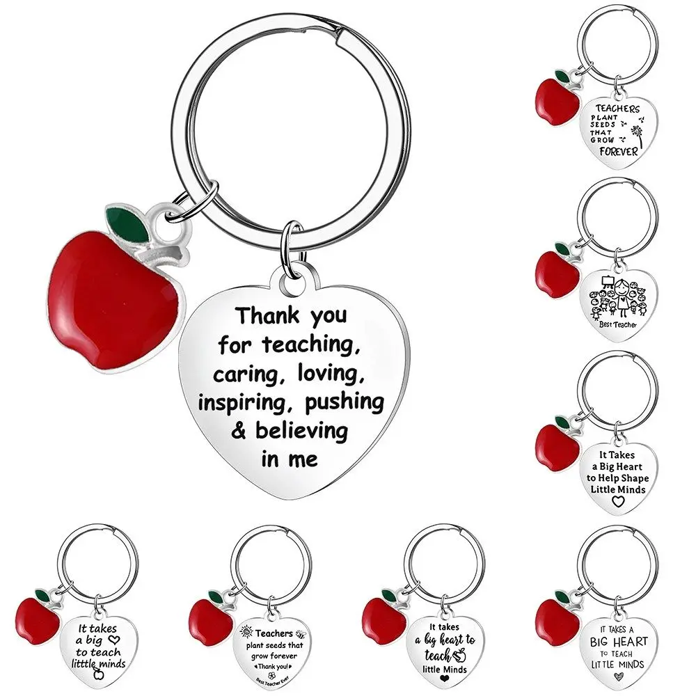 Ring Holder Keychain Teacher's Day Gift 2022 Nursery Teacher Keyring THANK YOU GIFT FOR TEACHER Teaching Assistant