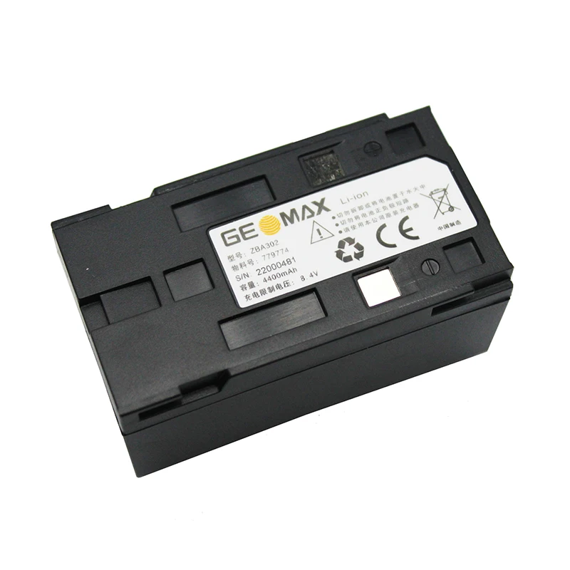 

Литий-ионный аккумулятор 8,4 В, 4400 мАч ZBA302 ZBA301 для тахеометра Geomax ZT20/20R/30/30R PRO ZOOM 20/30/35PRO