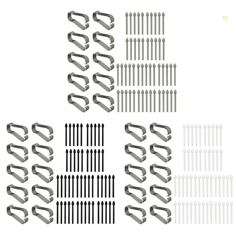 نصائح القلم البلاستيكي الصلب نقطة استبدال لـ Tab + S23 Note10 20 الكتابة السلسة على الأجهزة اللوحية دروبشيبينغ