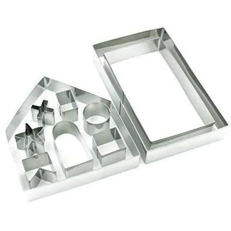 Ginger House Ce Cutter Set 10 PCS 3D Christmas House Ce Cutter Set Bake Your Own Small Christmas Chocolate Haunted Kit Gt Box P