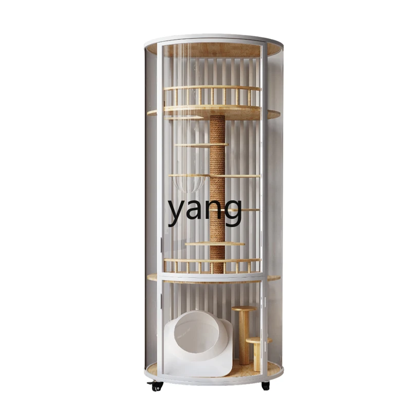 

Lzr integrated cat cabinet does not occupy a cat cage indoors, fully intelligent cat house