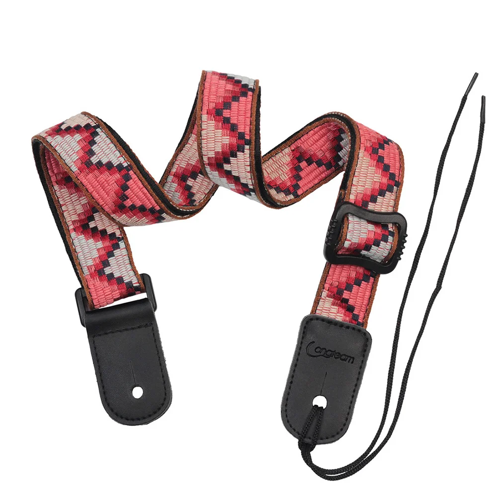 Elegant Nylon Ukulele Strap Easy Install Remove Bohemian Style Fashionable Creative Design Practical for Kids