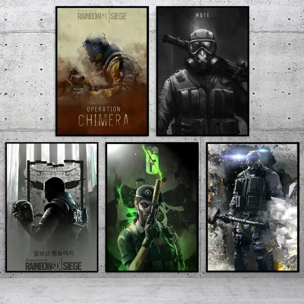 Tom C-Clancys R-Rainbow Six Siege Game Poster Holiday Gifts Designed For Home Restaurant Office Space Wall Art