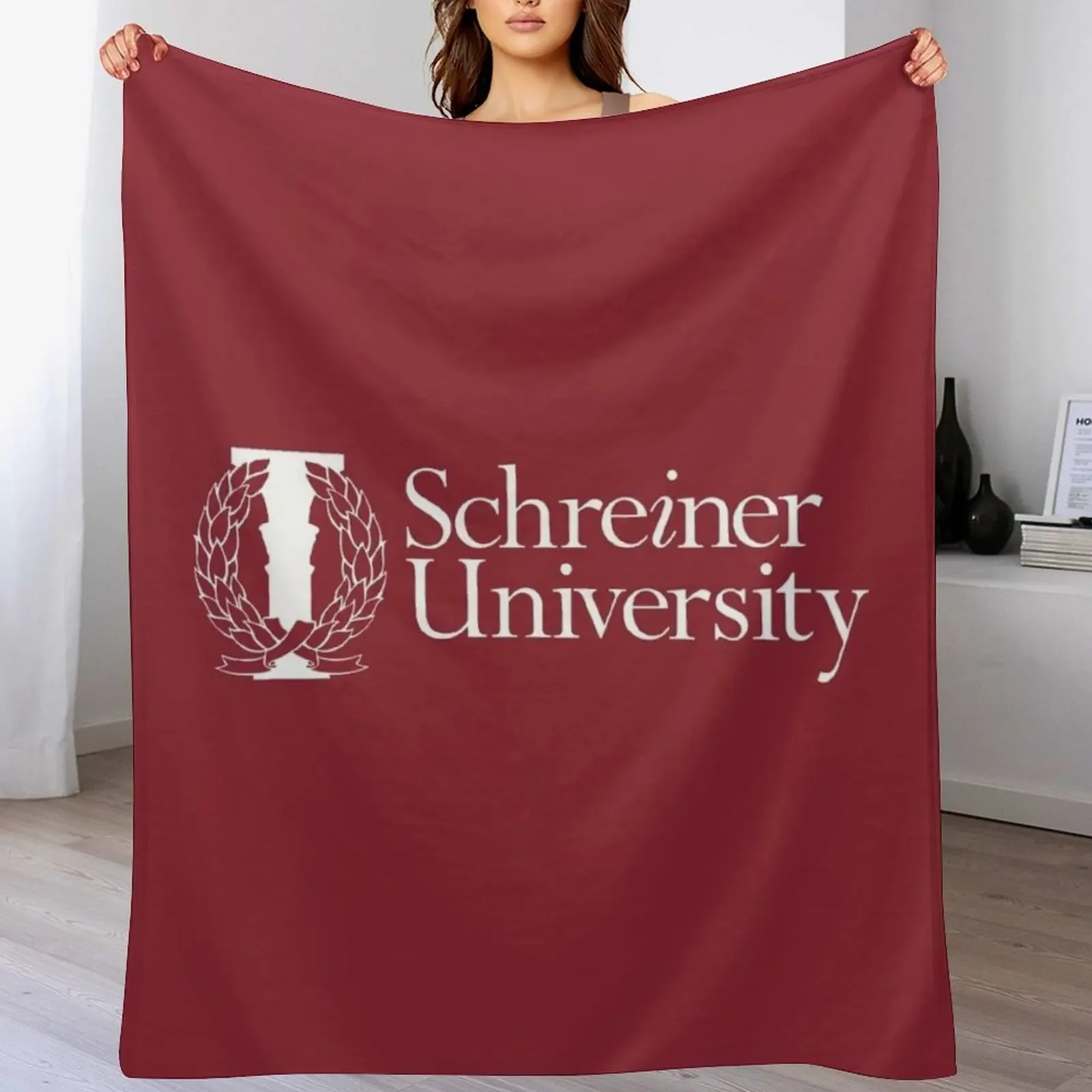 

Schreiner University Throw Blanket Weighted Hairy Bed covers Bed Blankets