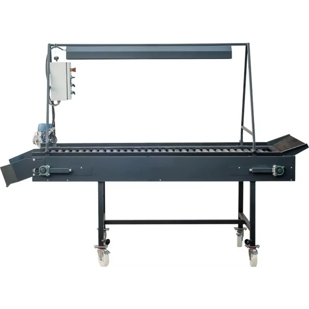Fruit Vegetable Washing Sorting Belt Conveyor With Press Roller and Spray Pipe for Manual Sorting Production Line