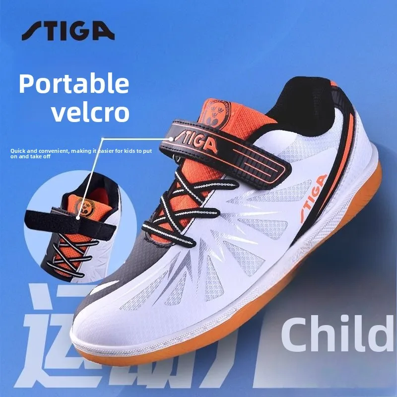 

Stiga table tennis shoes for men and women, children's competition shoes, anti slip and wear-resistant training sports shoes