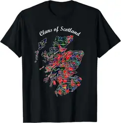 Clans of Scotland Map t-shirt